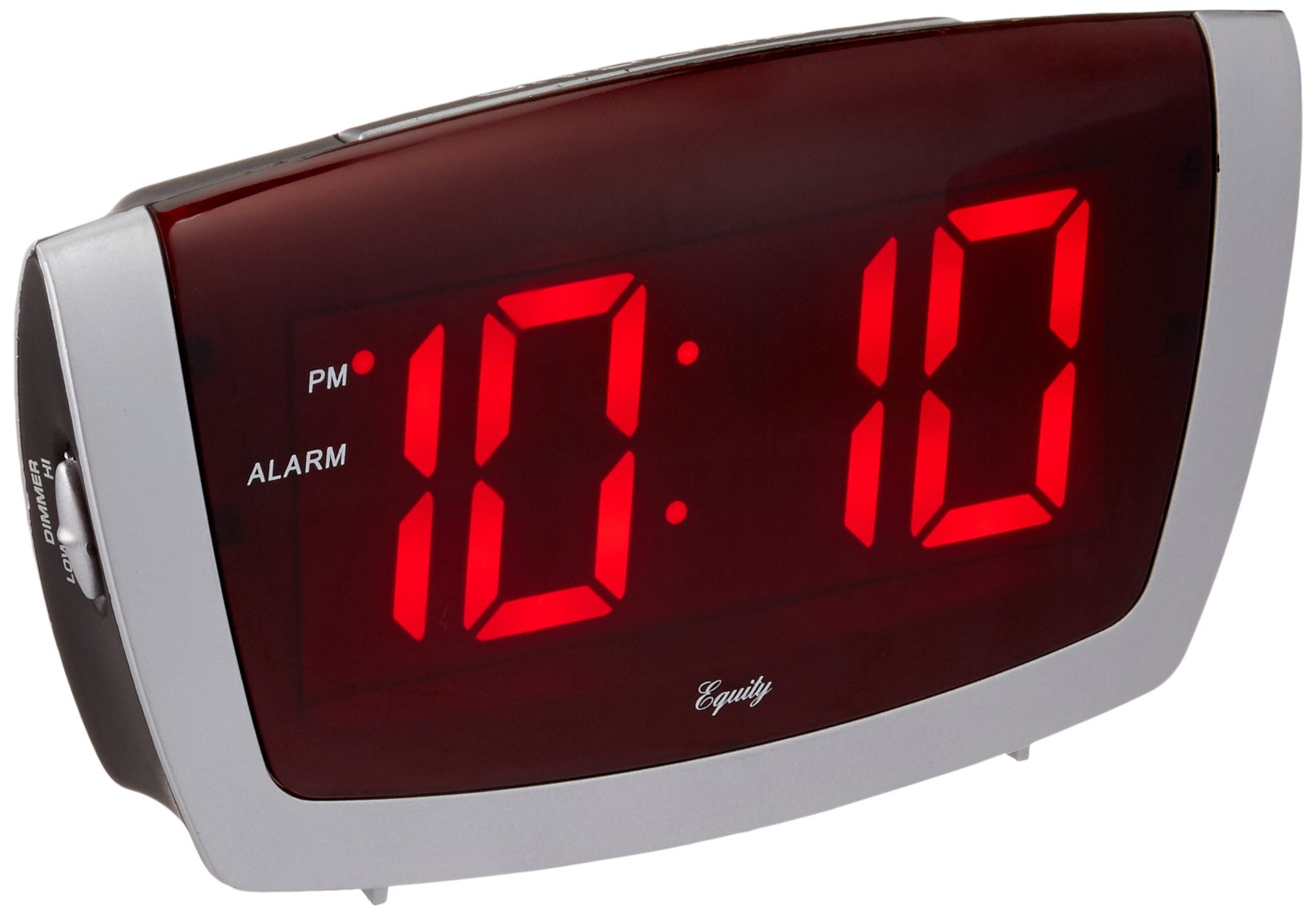 Photo 1 of Equity 75906 LED Alarm Clock with High/Low Dimmer, 1.8", Red