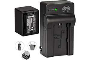 BM Premium BP-727 Battery and Charger for Canon Vixia HFR80, HFR82, HFR800, HFR30, HFR32, HFR300, HFR40, HFR42, HFR400, HFR50, HFR52, HFR500, HFR60, HFR62, HFR600, HFR70, HFR72, HFR700, HFM52, HFM500