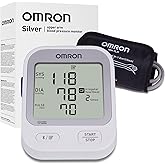 OMRON Silver Blood Pressure Monitor &amp; Upper Arm Blood Pressure Cuff | For Home Use - #1 Doctor &amp; Pharmacist Recommended Brand - Clinically Validated - Connect App