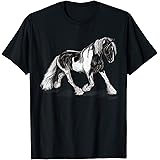 Equestrian TeesBeautiful Gypsy Vanner Stallion Horse T-Shirt T-Shirt