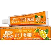 Green Beaver All Natural Organic Toothpaste, Vegan, Fluoride Free Toothpaste & Gluten Free, Zesty Orange Flavor, 75ml, 1 pack