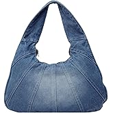 Extolove Denim Purse Trendy Jean Purses for Women Denim Hobo Tote Bags Y2K Shoulder Bag Handbags