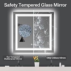 ISTRIPMF 36 x 36 Inch Led Mirror for