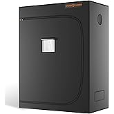 Spider Farmer Pro-Grade 2x4 Grow Tent, 55"x28"x80", with Observation Window and Floor Tray, 1680D Thicken Mylar Canvas Hydrop