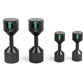 CNRAQR 4 Pcs Flange Two Hole Pins 1-1/8&rdquo; Two Hole Alignment Pins &amp; 1-5/8&rdquo; Detachable Flange Double Hole Pins Built-in Level 6061 Aluminum Black