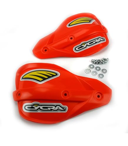 Cycra Replacement Enduro Low Profile Handguard Shields - White (Fits Probend Handguards) - View #3