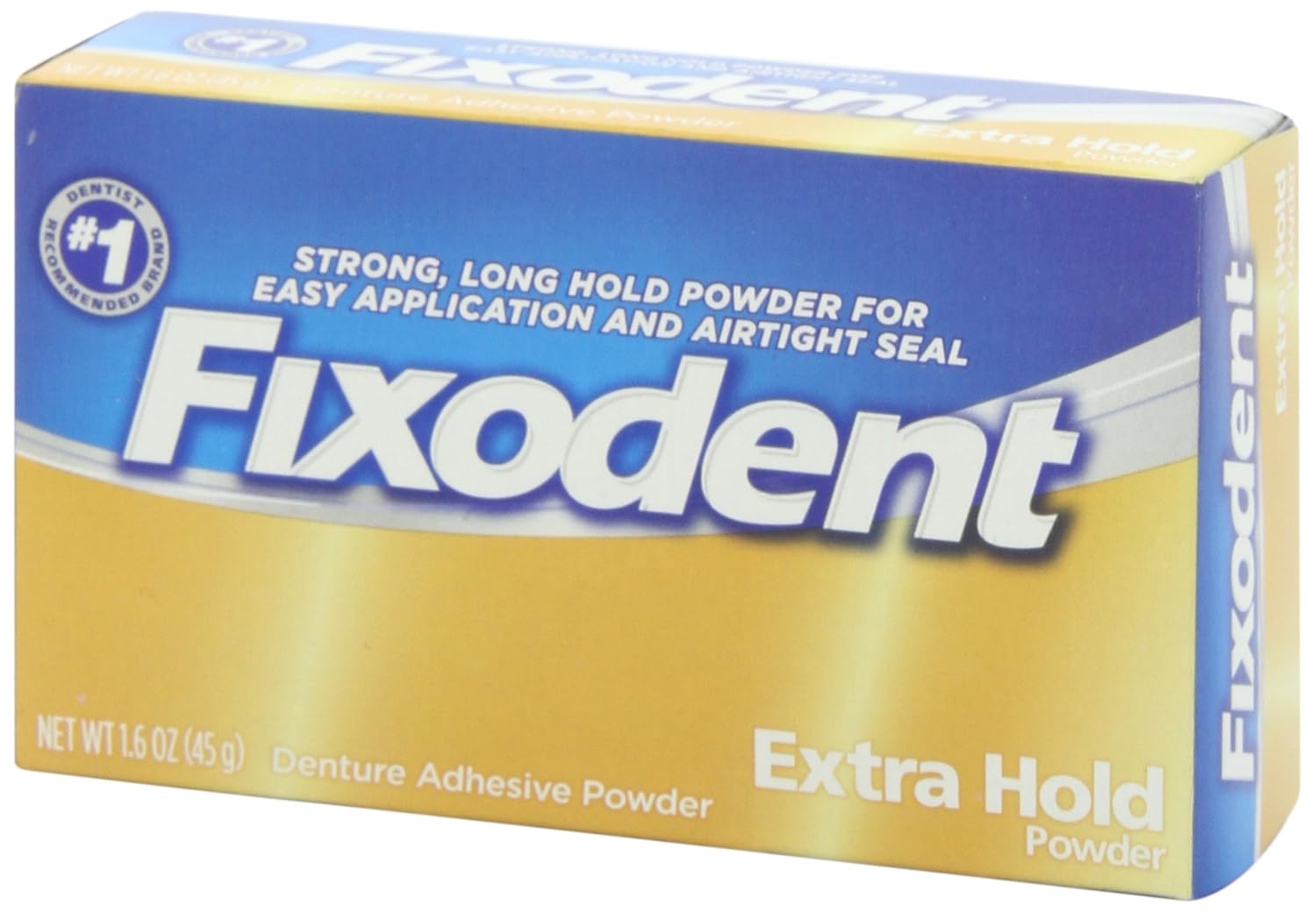 Fixodent Denture Adhesive Powder, Extra Hold - 1.6 Oz : Tooth Whitening Products : Beauty