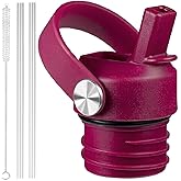 VGHNQ Straw Lid for Hydroflask, Lids with Straw for Hydro Flask 18 21 24 oz Standard Mouth, Replacement Sport Cap for HydroFlask Top Lid with Flexible Handle, Sport Water Bottle Cap Accessories