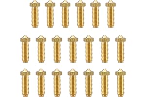 SLOTHER 20PCS Barss Nozzles Kit for Kobra 2, 3D Printer 8PCS 0.4mm and 3PCS 0.2mm, 0.6mm, 0.8mm, 1.0mm Nozzles Kit for Anycubic Kobra 2, Kobra 2 Pro, Kobra 2 Plus, Kobra 2 Max, Kobra 2 Neo