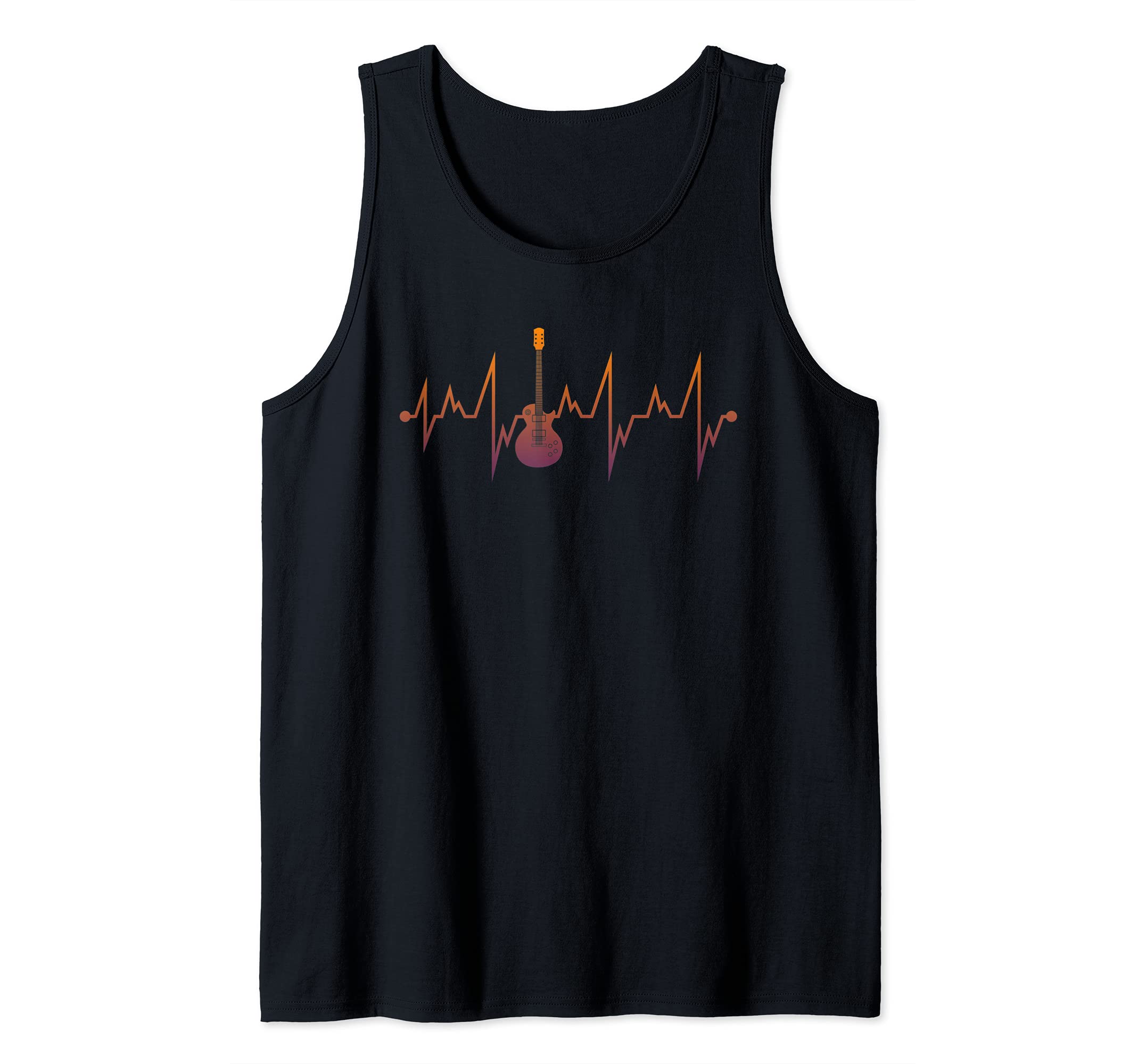 Heartbeat Guitarist Musical Instrument Guitar Player Guitar Tank Top