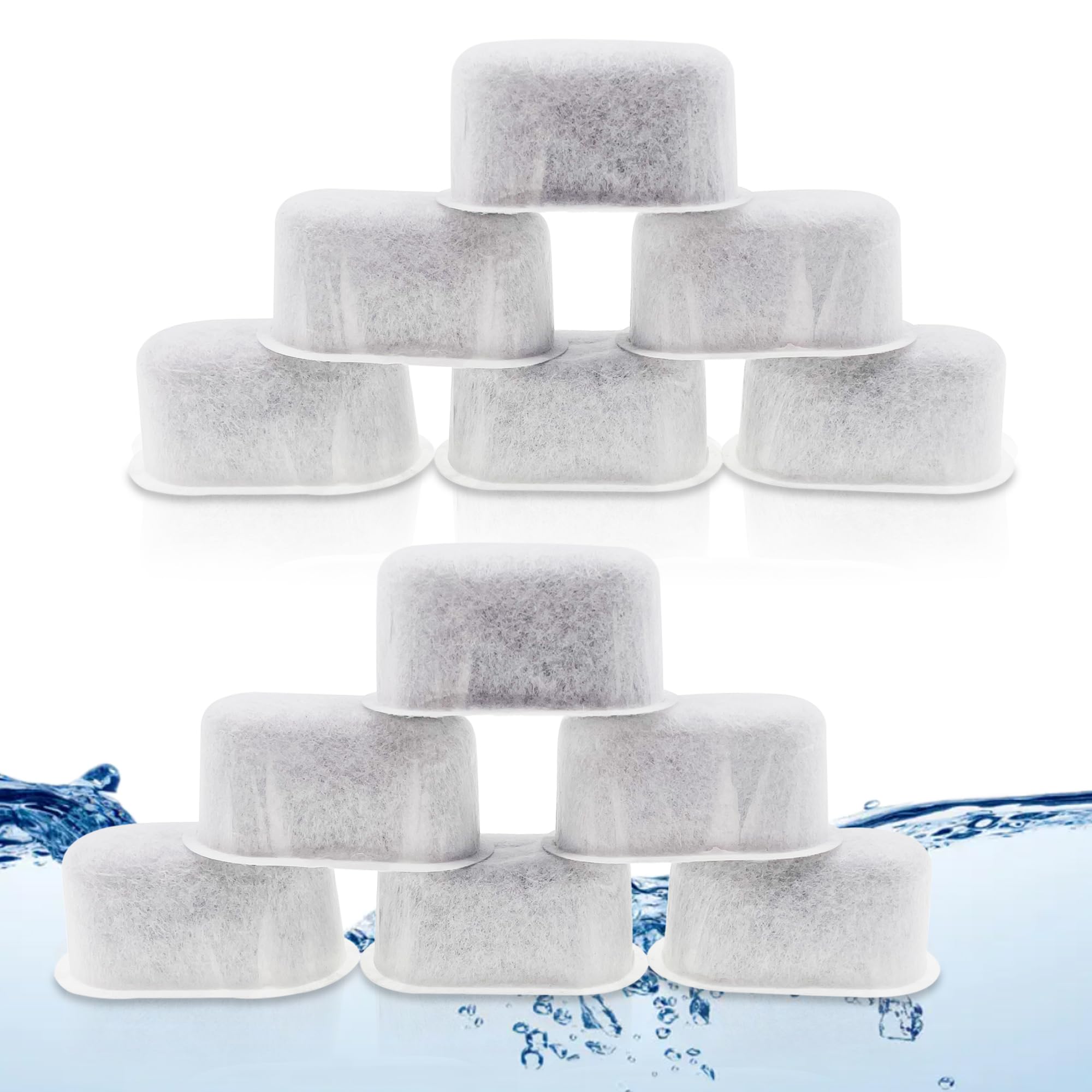 Photo 1 of 12 Pack Replacement Activated Charcoal Water Filter Cartridges for Beautiful 14-cup Programmable Drip Coffee Maker, Premium Water Filtration Pods Compatible with Drew Barrymore coffee makers