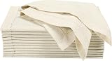 Linen Clubs Flax Dinner Napkins 12 Pack, 70% Cotton, 50x50 CM, Natural Color view 8
