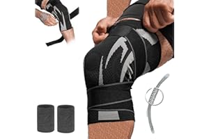 EARFORU Anaconda Knee Brace, Knee Compression Sleeve, 3D Compression Technology, Breathable Knee Support with Side Stabilizers, Knee Brace for Meniscus Tear, Sleeves for Working, Women and Men (1pc, XL)