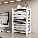 PUNCIA 10 Tiers Paper Tray A4 Desk Organizer White Filing Holder view 8