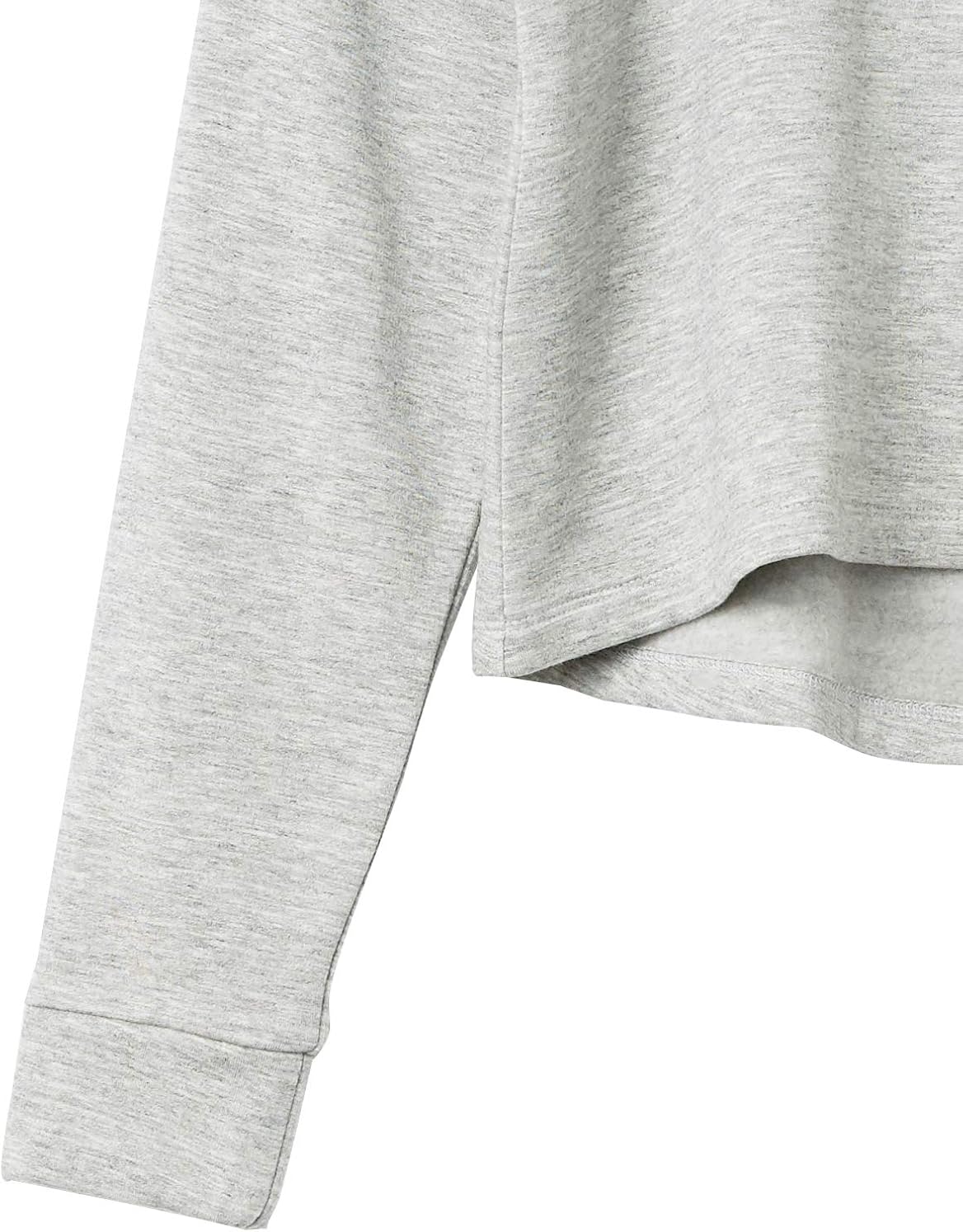  Brand - Core 10 Women's Cloud Soft Cropped Flow V-Neck Relaxed Fit Yoga Sweatshirt: Clothing