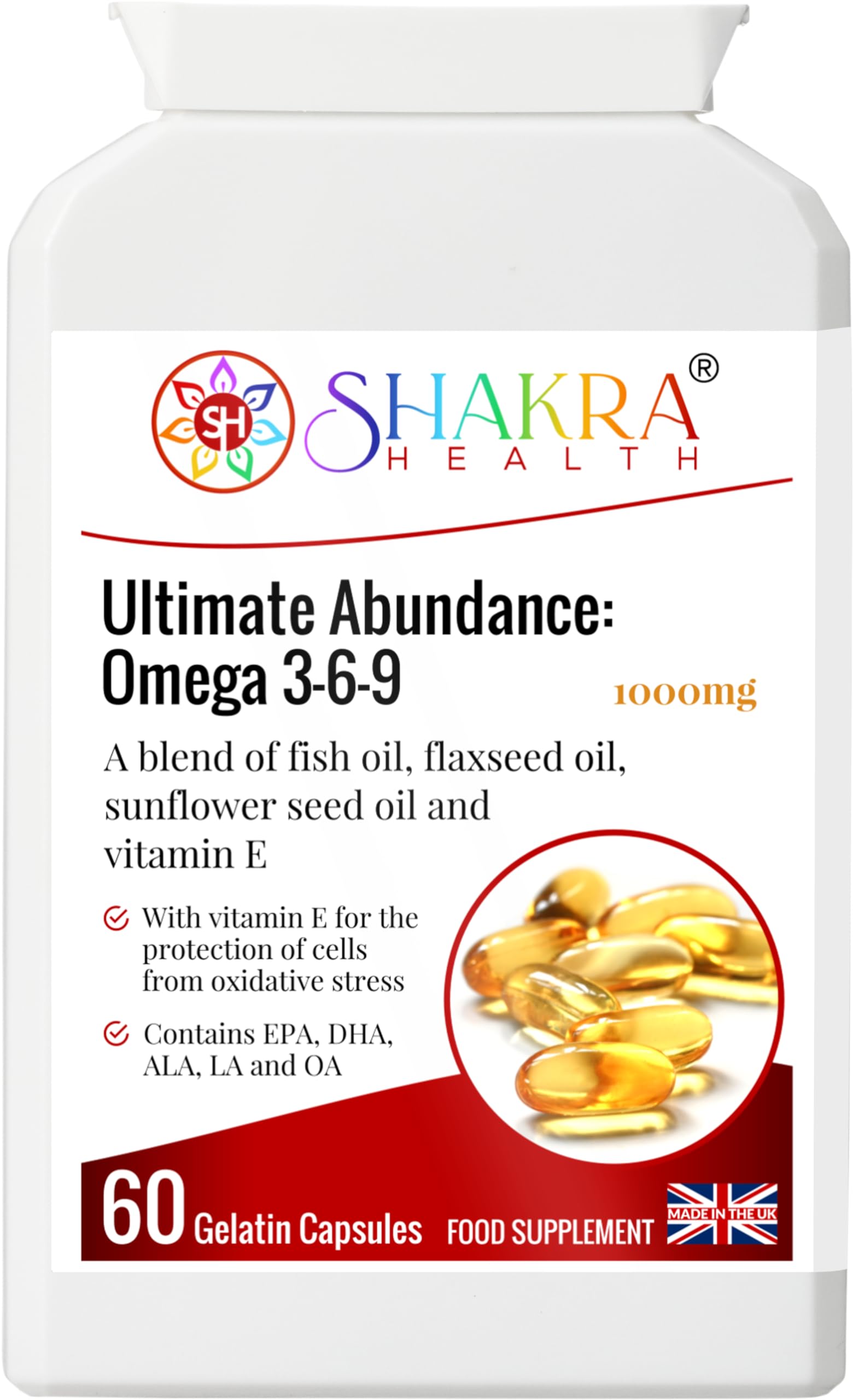 Ultimate Abundance: Omega 3-6-9 | The Complete Fish Oil Supplement - Spirituality, Science & Supplements by Shakra Health