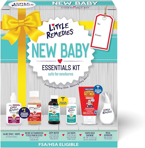 Little Remedies kit de esenciales para recién nacidos con spray nasal — Pañales