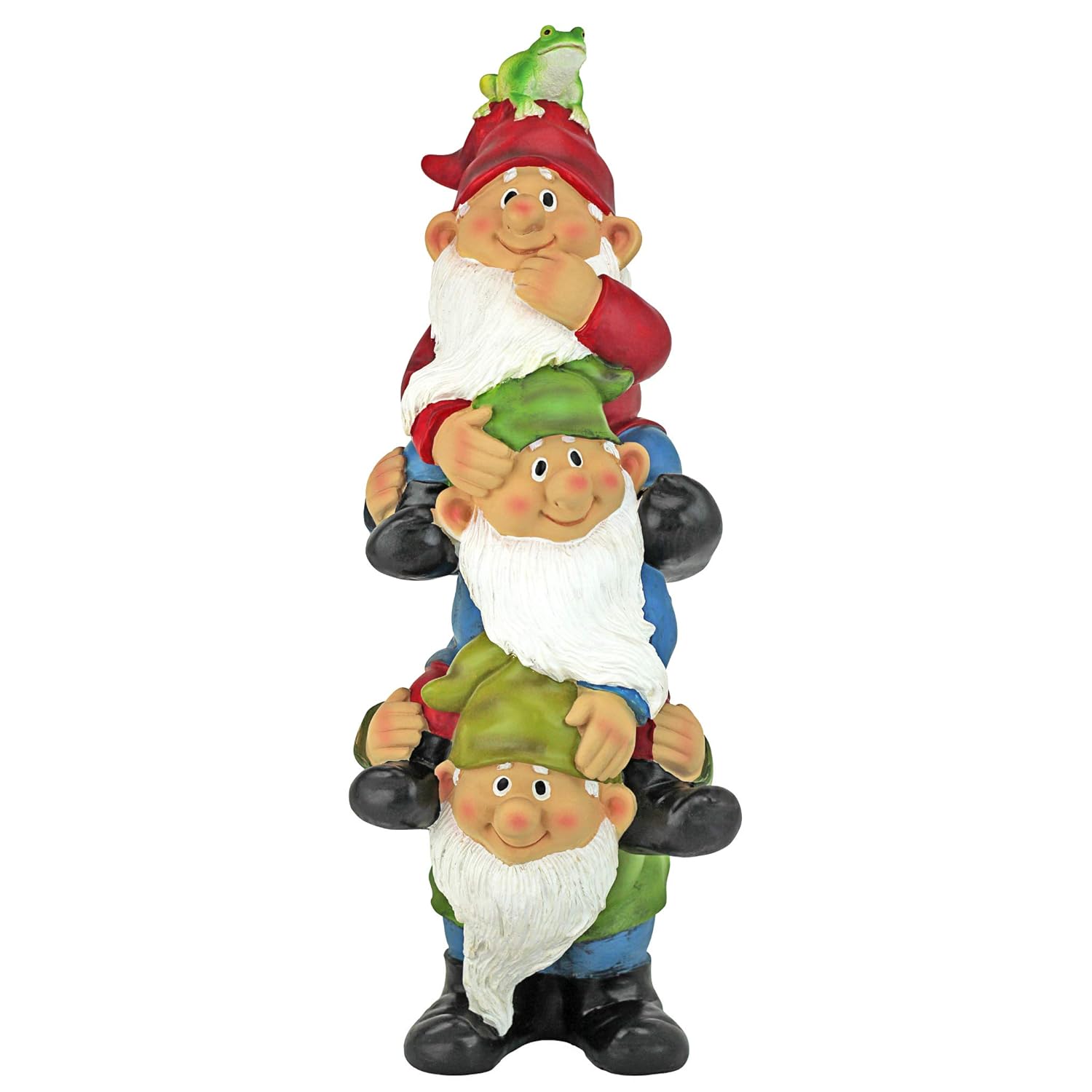 Garden Gnome Statue Tower of Three Gnomes Outdoor Garden Gnomes