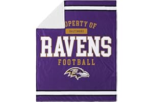 FOCO NFL Unisex-Adult NFL Team Logo Property 60" x 50" Sherpa Plush Throw Blanket