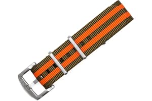 BluShark Original Premium Nylon Watch Strap - Stainless Steel Buckle with Multiple Sizes & Premium Styles, Replacement Watch Straps for Men & Women, Ballistic Military Waterproof