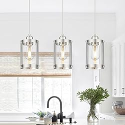 Osimir Brushed Nickel Pendant Lights Kitchen Island