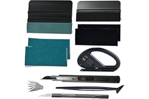 NEWISHTOOL Car Window Film Tinting Tools, Auto Window Tint Tool Kit, Felt Squeegee Vinyl Cutter Wrap Tools for Graphic Sign M