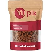 Yupik Dry Roasted Almonds, 2.2 lb (35.2 oz), Gluten-Free, Vegan, Kosher, Whole Nuts, Lightly Roasted, Oil-Free, Unsalted, Crunchy Almonds, Healthy Snacks