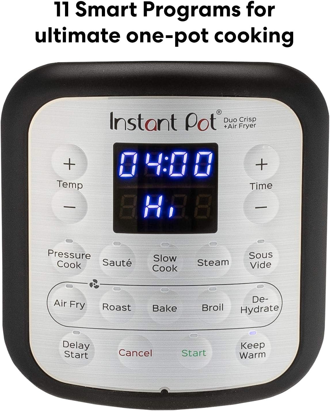 Instant Pot Duo Crisp Pressure Cooker 11 in 1, 8 Qt with Air Fryer, Roast, Bake, Dehydrate and more: Kitchen & Dining