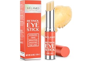 Retinol Eye Balm Stick with Bakuchiol: Under Eye Cream for Dark Circles Puffiness Eye Bags Wrinkles Fine Lines - Hyaluronic A