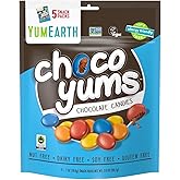 YumEarth Choco Yums, 5-0.7 Ounce Snack Packs, Allergy Friendly, Gluten Free, Non-GMO, Vegan, No Artificial Flavors or Dyes