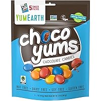 Amazon.com: YumEarth Choco Yums, 5-0.7 Ounce Snack Packs, Allergy