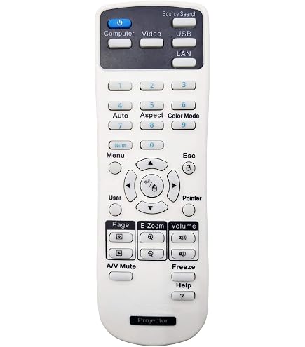 EPSON EB-S05 プロジェクター　リモコン　説明書付 Amazon.com: Replacement Projector Remote Control for Epson H855B