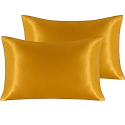NTBAY 2 Pack Satin Queen Pillowcases for Hair and