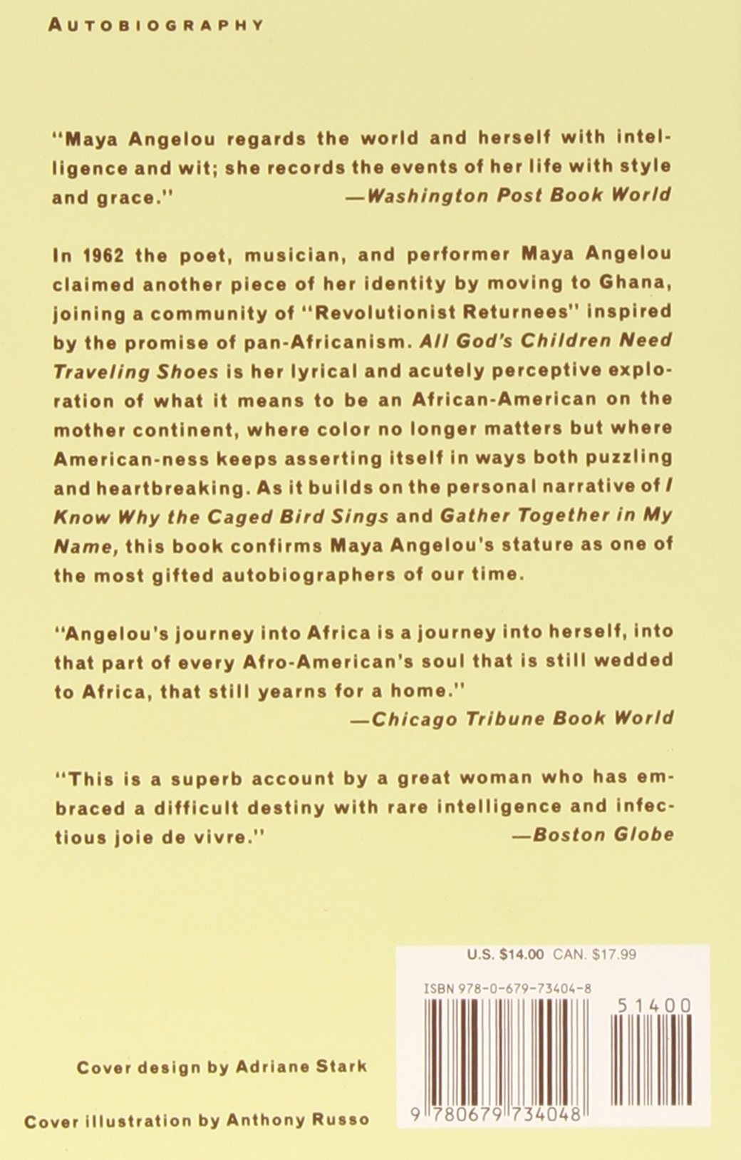 All God S Children Need Traveling Shoes Angelou Maya 9780679734048 Amazon Com Books