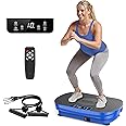 FEIERDUN Vibration Plate Exercise Machine, Vibration Plate for Lymphatic Drainage, Power Plate Vibration Platform for Weight Loss, Toning & Wellness