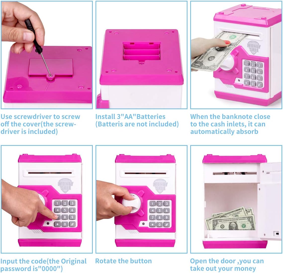 Yellcetoy Money Box for Kids Ages 3-12 - Image 4