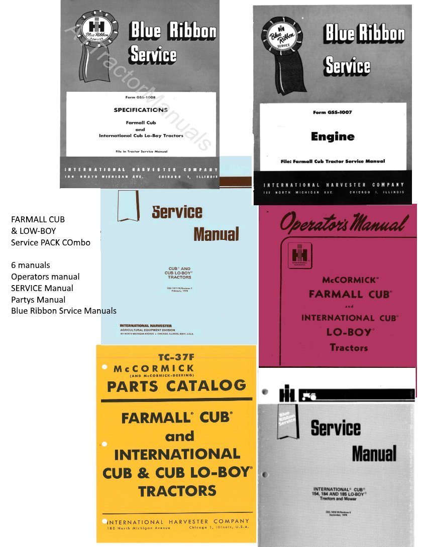 Farmall Cub Lo-Boy Ih Tractor Manual Set 1: Amazon.com: Industrial