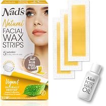 Amazon.com: Nad's Facial Wax Strips - Natural All Skin Types ...