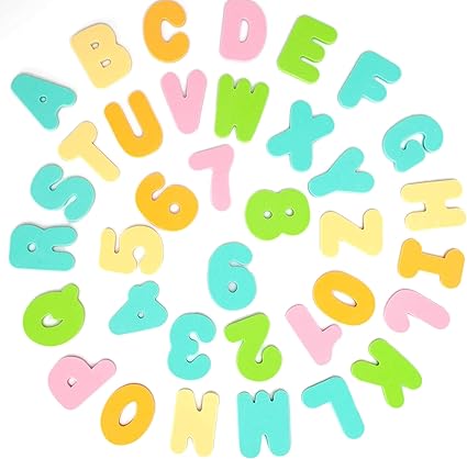 lowercase foam bath letters