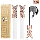 Mascara,New Lift Iron Wand Mascara,Small Soft Brush,For Tiny and Lower Eyelashes,Thick,Curling,Long-Lasting Mascaras,Waterproof,Non-smudged(2Pcs)