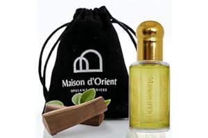Spanish Sandalwood 12 mL, a Handcrafted Perfume Oil for Women and Men in Attar Style. Aromatherapy Grade Parfum and Body Mass