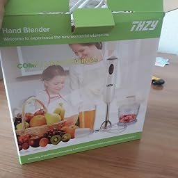 Batidora de Mano 600W 4 en 1, 6 Control de Velocidad y Función ...