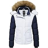 wantdo Women's Hooded Winter Coat Thicken Quilted Puffer Jacket Warm Parka