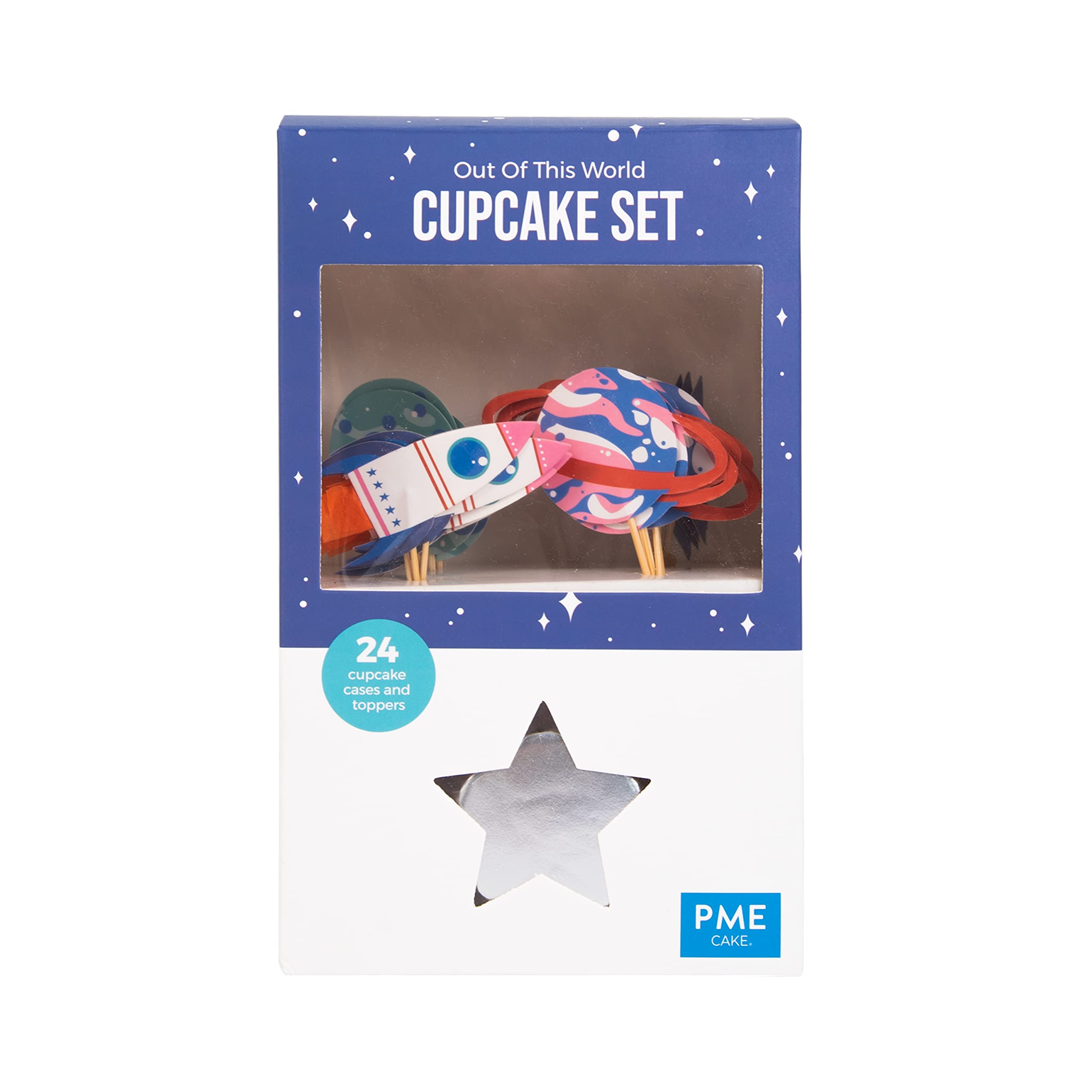 PME Cupcake Set - Out of This World Space, Set of 24