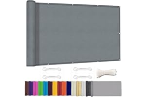 ZHhan Balcony Privacy Screen for Backyard Deck Patio Balcony Fence Porch Sun Shade PVC UV Protection Sun Wind 8 Days Delivere