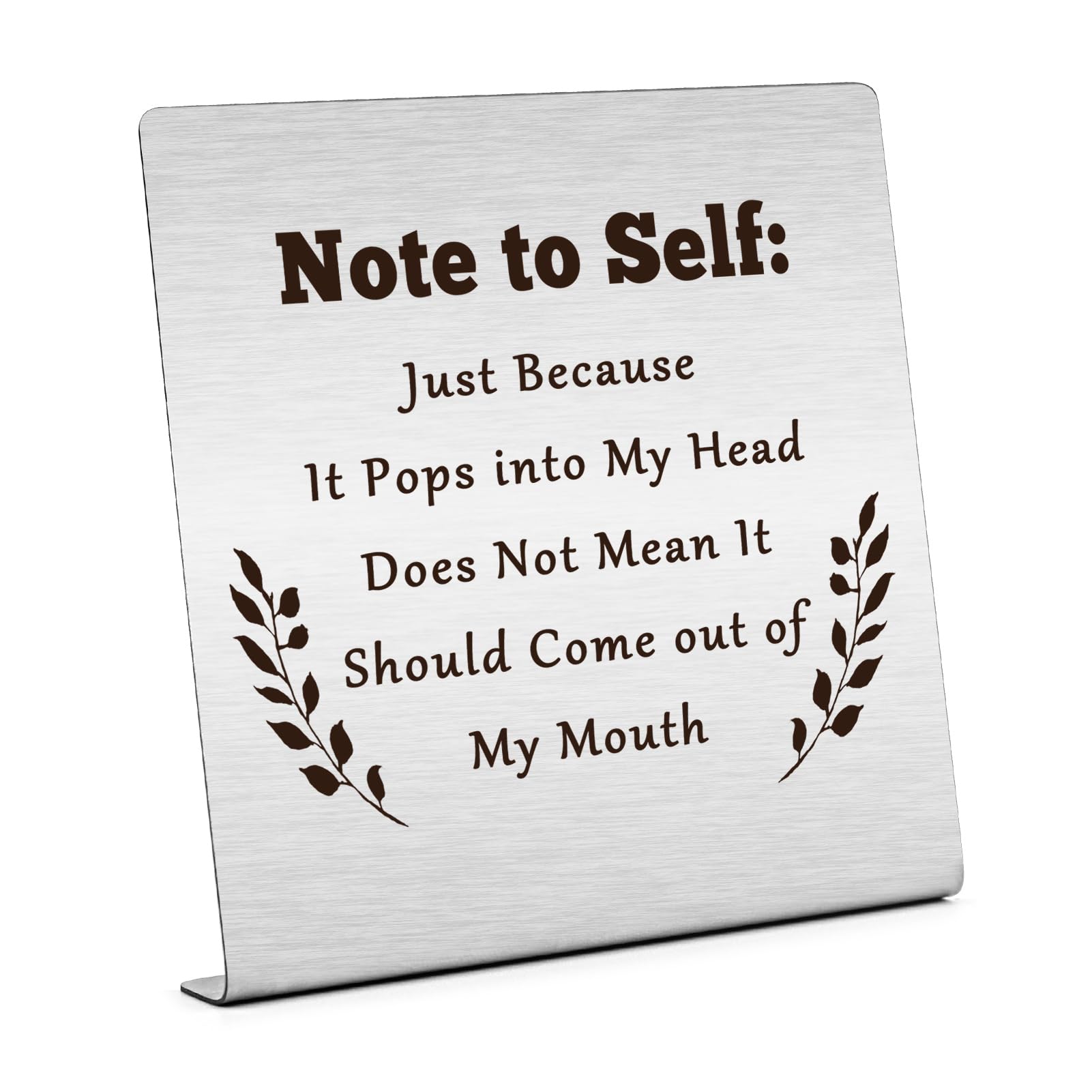 Funny Office Desk Decor Gifts for Coworker Humorous Gifts for Women Men Self Remind Gifts for Besties Sarcastic Novelty Gag Gift for Best Friend Office Desk Accessories Gifts Little Reminders Decor