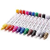 Paint Pens Paint Markers on Almost Anything Never Fade Quick Dry and Permanent, Oil-Based Waterproof Paint Marker Pen Set for