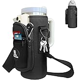 Sports rabbit Universal Water Bottle Holder – Durable Oxford & Neoprene Hybrid Design Compatible with Stanley 30/40oz Handled & 64/87oz Straight Tumblers, Adjustable Strap for Gym, Travel, Outdoors