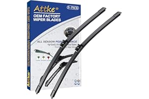 ATTKE OEM Quality Front Windshield Wiper Blades, Factory Replacement Mercedes-Benz C300 2015-2022 GLC300 2016-2019/22"+22" (Set of 2)