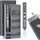 Electric Screwdriver Tools Kit Set: 70 in 1 Adjustable Torque Rechargeable Precision Cordless Screw Driver for Computer Lapto